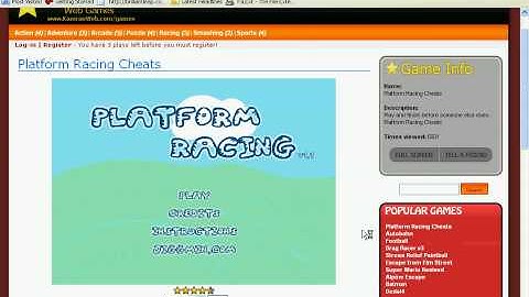 Hacked platform racing