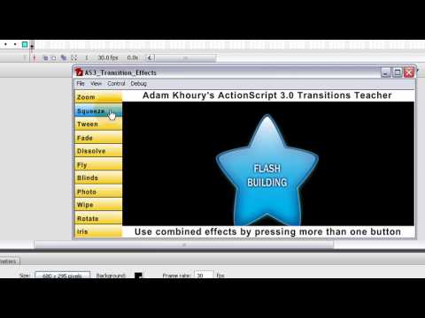 Flash ActionScript 3.0 Transition Effects