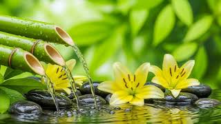 Bamboo Water Fountain and Soft Piano – Serenity Music for Meditation and Restful Healing Sleep