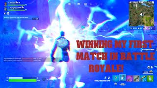 My first Victory Royale in Fortnite!