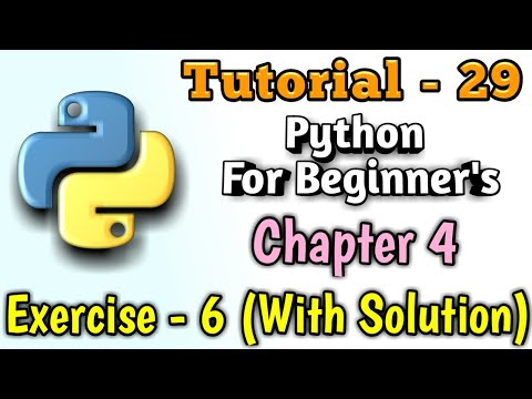29 - Python Exercise - 6 | Python Program | Python Tutorial | Python Tutorial in Hindi | BBCoderGuy
