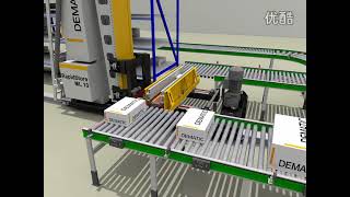 Share the video of automated simulation warehouse