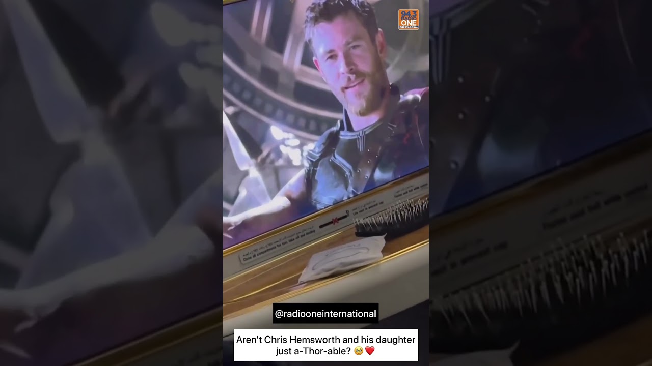 Aren’t Chris Hemsworth and his daughter just a-Thor-able? 🥹❤️