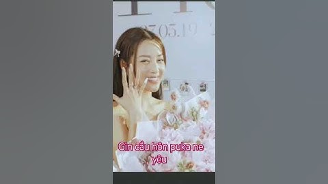 Gin Tuấn Kiệt hôn puka và màn cầu hôn hạnh phúc nhất thế giới #gintuấnkiệt #puka #xuangin đám cưới