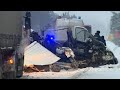 19.01.21. Страшная авария (ДТП)Микроавтобус на трассе М-7 "Волга" врезался в припаркованную ФУРУ