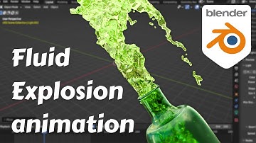 Making a Fluid Explosion Animation in blender | blander tutorial