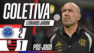 COLETIVA FLAMENGO: LEONARDO JARDIM FALA APÓS DERROTA PARA O CRUZEIRO NO BRASILEIRÃO