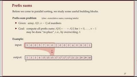 COMP526 Unit 3-5 2020-02-24 Sorting: Parallel Primitives