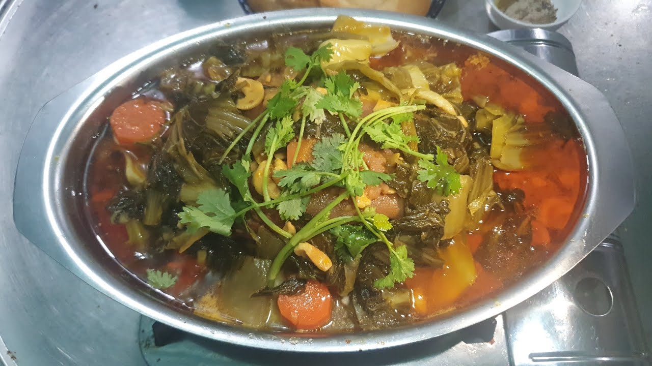 Cách Làm Giò Heo Hon Với Cải Chua | Hon Giò Heo Thơm Ngon Đậm Vị 