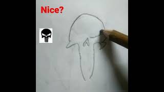 3D marvel punisher logo drawing (don't mistake me if it's not nice (just try at my level 3D marvel punisher logo drawing (don't mistake me if it's not nice (just try at my level