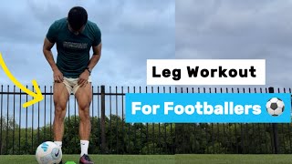 Leg Workout For Footballers | Bodyweight Training You Can Do Anywhere/No Equipment