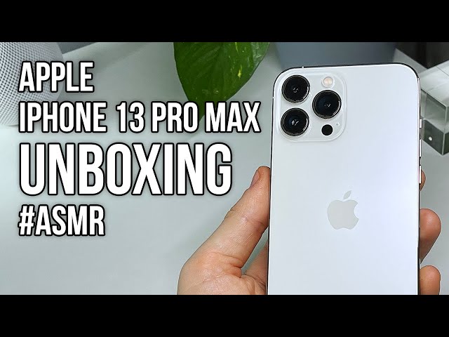 Apple iPhone 13 Pro Max (2021) silver UNBOXING (ASMR)