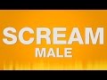 Screaming SOUND EFFECT Male Scream Lauter Männlicher Schrei Mann Urlo SOUND 