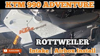 KTM 990 ADVENTURE ROTTWEILER INTAKE AIRBOX INSTALL | #ktm990 #ktm990adventure #ktm950