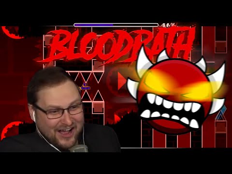 КУПЛИНОВ ПРОШЁЛ Bloodbath в GEOMETRY DASH на 100% (удалённое видео)