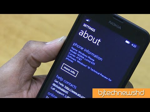 Windows 10 Technical Preview for Lumia 635 Phone