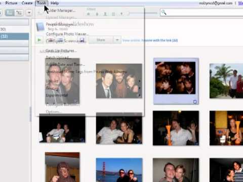how to delete duplicate photos in picassa screensaver