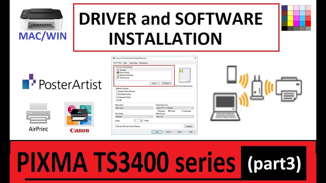 Canon TS9050 driver Windows Mac lInux