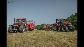 Un Chantier De Fenaison 100 % Case Ih I Andainage Pressage I Scea Des Longchamps