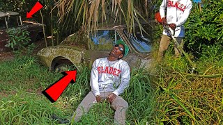HOT RODS Discovered In Tall Grass While HELPING the Elderly with FREE YARD TRANSFORMATION