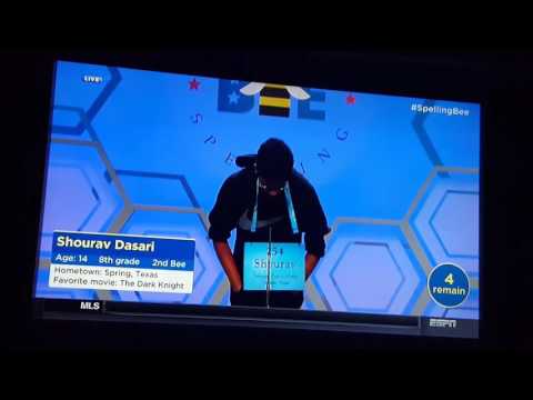 Epic Moment! Scripps National Spelling Bee 2017