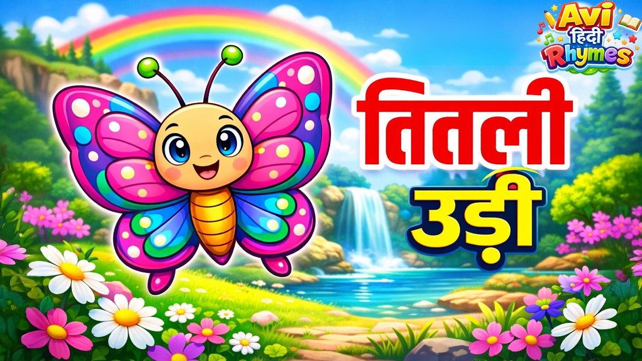Titli Udi Ud Na Saki | तितली उड़ी 🦋+ Many More Popular Rhymes For Kids | Hindi Rhymes