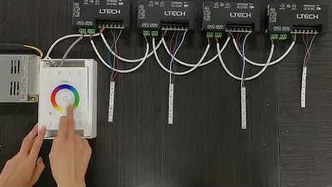 LTECH‘s UX8 DMX wall panel operate video