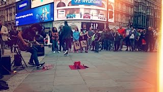 Miguel Montalban amazing guitarist HD Bohemian Rhapsody (Queen) @Busk in London