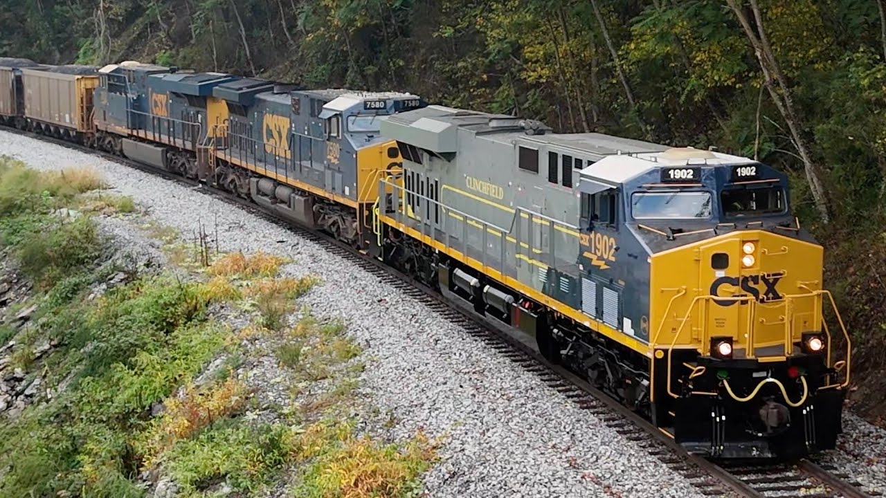 First Train on the new CSX Blue Ridge Subdivision! (Part 2) Pacing C758 ...