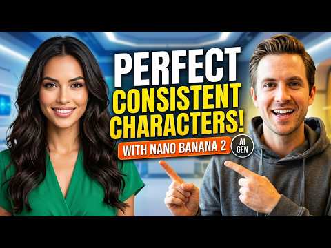 Thumbnail of the YouTube video "How to Create Consistent Characters with Nano Banana 2 (Easy Workflow)" by Smart Webpreneur
