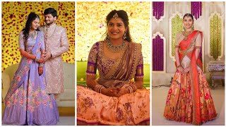 South Indian Bridal Lehenga Choli Designs for Engagement |South Indian Bridal Look with Lehenga 2023