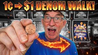 WALKING THE DENOM! 1¢ ➜ $1 on Ultimate Fire Link Triple Nova!