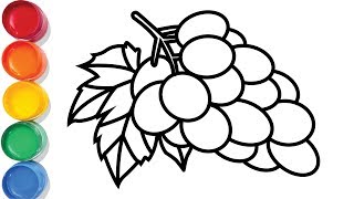 Fresh Fruits Drawing For Kids Color Pages Video