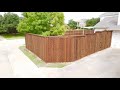 Beautiful 8ft cedar fence installation