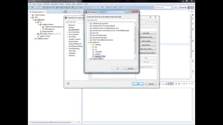 Log4j Java in Eclipse