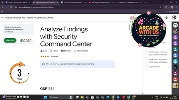 Analyze Findings with Security Command Center || #GSP1164 #qwiklabs #googlearcade #googlecloud