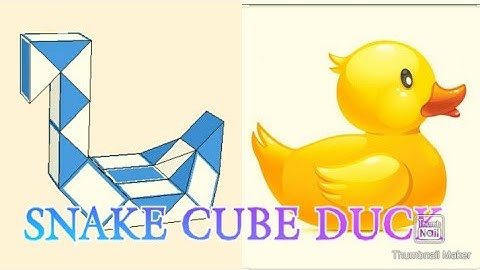 #Duck how to make Duck with snake cube 24 pieces