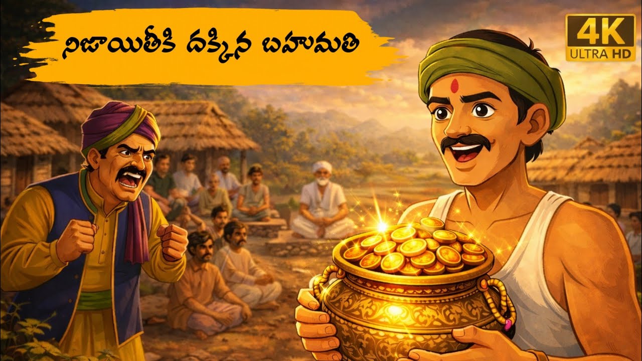 Telugu Stories - నిజాయితీకి దక్కిన బహుమతి - Moral Stories in Telugu | Neethi Kathalu | Kotha Kathalu
