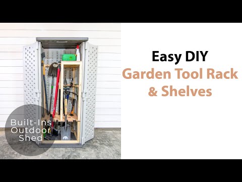 DIY Tool Rack Storage Shed | Garage Remodel Ep 5