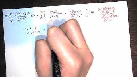 27. Partial Fraction Decomposition - Part 5 - Irreducible Quadratic Factors