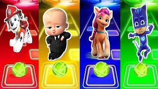 Paw Patrol Marshall 🆚 Baby Boss 🆚 Little Pony 🆚 Pj Mask Catboy 🎶 Who Will Win?