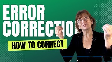 Error correction in English teaching - Part 3 - How to correct