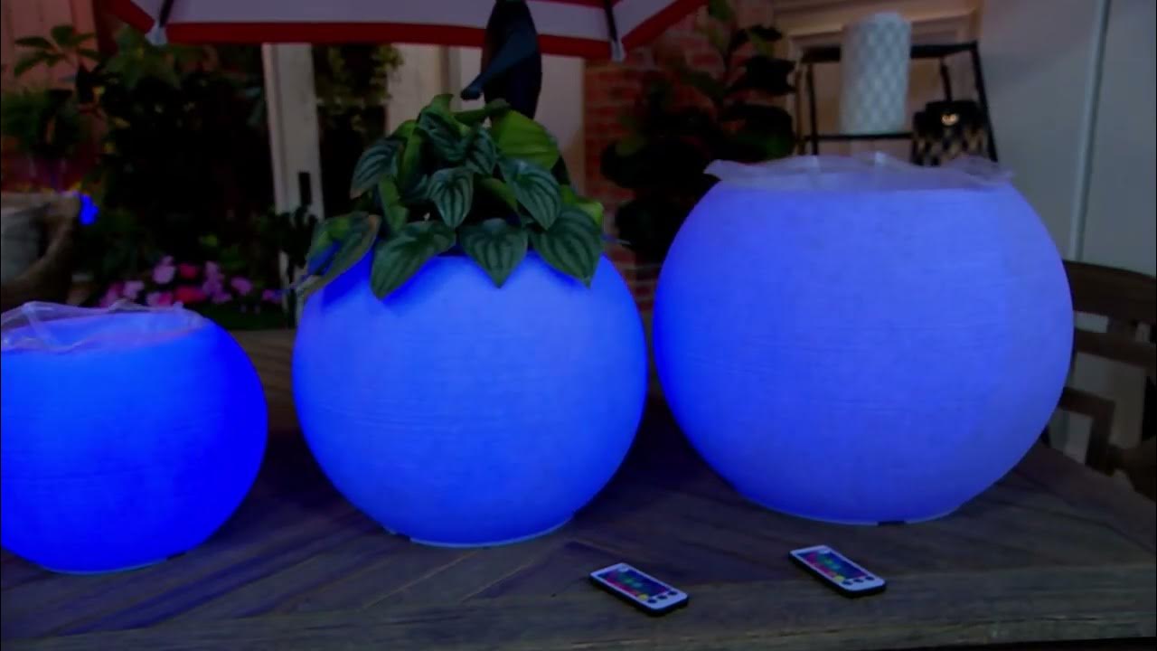 These Glow In the Dark Illuminated Planters Will Make Your