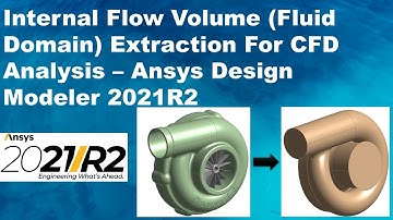 Internal Flow Volume (Fluid Domain) Extraction For CFD Analysis Ansys Design Modeler 2021R2 #ansys