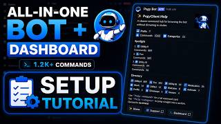 All In One Discord Bot With Components V2 And Dashboard | Setup Guide !