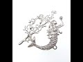 Frost silver plated mermaid toggle clasp for necklace or bracelet