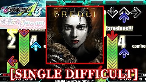 【DDR A3】 BREDLI [SINGLE DIFFICULT] 譜面確認＋Clap