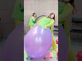 【高速版】巨大風船を服の中で割れるまで膨らませるお掃除ロボ対決！！ Giant Balloon Pop Race Challenge: Who Can Pop It ? vol.7 #Shorts