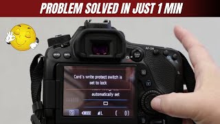Memory Card Lock// Canon 700D//Card's Write Protect Switch Is Set To Lock //Bangla Tutoril.