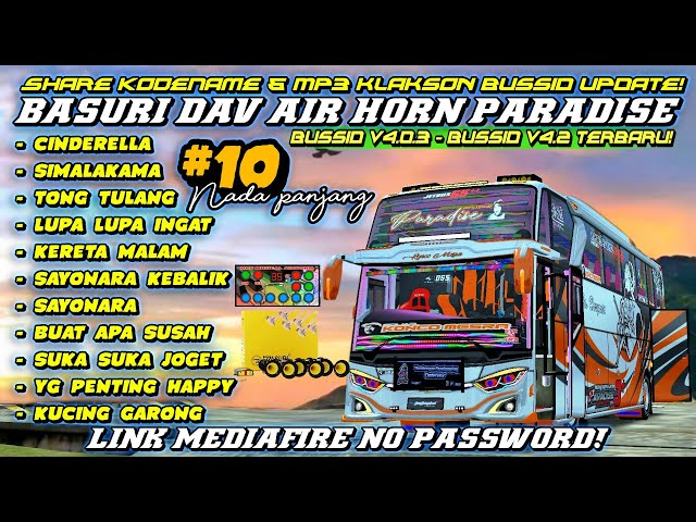 KANE🤤 SHARE 10 NADA KLAKSON BASURI DAV AIR HORN PO HARYANTO PARADISE REBORN CORTAS! LINK MEDIAFIRE! class=